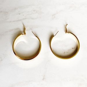 Jewelry - 14K Gold Dipped Hoop Earrings 1.5"/4cm Jewelry - 14K Gold Dipped Hoop Earrings 1.5"/4cm